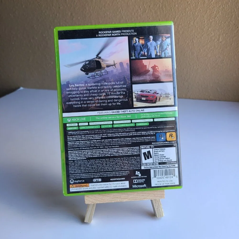 Grand Theft Auto V Xbox 360 Game Gta 5 (2 disks)
